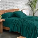 EDMUND - Single Bed Bedsheet | Super Soft Brushed Microfiber Bedsheet for Single Bed (60X90 Inches) | Machine Washable & Hypoallergenic Bedsheet with 1 Pillow Cover - Teal