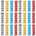EDNITA 30Pcs Spiral Cable Protector Chargers Cable Protector Data Cable Protective Sleeve Headphone Saver Charger Protective Case for Phone, USB, All type of Wires Multicolor