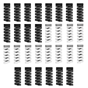 ednita 30 pcs blackgrey spiral cable protector chargers cable protector data cable protective sleeve headphone saver charger protective case for phone usb all type of wires