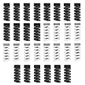 EDNITA (30 Pcs Black/Grey Spiral Cable Protector Chargers Cable Protector Data Cable Protective Sleeve Headphone Saver Charger Protective Case for Phone, USB, All type of Wires