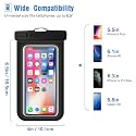 EDNITA Waterproof Mobile Pouch Cover Case for All Mobiles Compatible with iPhone, Samsung, Oppo, vivo Other Rainproof Pouch 7 inches (Pack of 1 - Green)