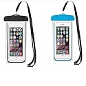 EDNITA Waterproof Mobile Pouch Cover Case for All Mobiles Compatible with iPhone, Samsung, Oppo, vivo Other Rainproof Pouch 7 inches (Pack of 2 - Black&Blue)
