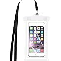 EDNITA Waterproof Mobile Pouch Cover Case for All Mobiles Compatible with iPhone, Samsung, Oppo, vivo Other Rainproof Pouch 7 inches (Pack of 1 - White)
