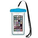 EDNITA Waterproof Mobile Pouch Cover Case for All Mobiles Compatible with iPhone, Samsung, Oppo, vivo Other Rainproof Pouch 7 inches (Pack of 1 - Sky Blue)