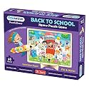 PuzzleDecor Back to School Decorative 40 Pieces Jigsaw Puzzle with Stand Kids Age 3-9 Years Preschool