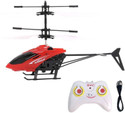 eDUST Flying Mini Helicopter With Remote (R) RC Infraed Induction Aircraft Flashing Light (Red)