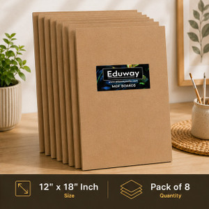 eduway 12x18 mdf board sheet for art  craft pack of 8 ash japanese wood veneer 30 cm x 45 cm