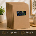 Eduway 12x18 Mdf Board Sheet For Art & Craft Pack of 8 Ash Japanese Wood Veneer (30 cm x 45 cm)