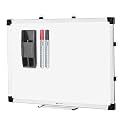 Eduway Elite 2x2 Feet Non-Magnetic White Board with 1 Duster Tray, 1 Eraser, 2 Markers | Robust Aluminium Frame | Ideal for Home, School, Office &amp; Kids (4 Pcs Combo Pack).