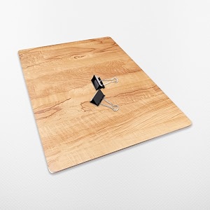 eduway multipurpose wooden drawing board amp lap board  include 2 clips for holding paper  study pad writing pad for keyboard amp laptop  smooth surface plank for students artists  brown - 14x19