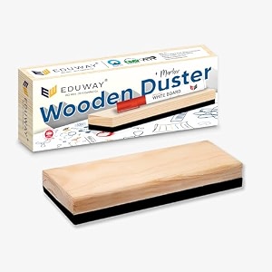 eduway premium non-magnetic chalkboardwhiteboard wooden duster eraser  perfect clean for blackboard amp durable  ideal for office teacher home amp school  pack of 2