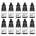 Eduway White Board 15 ml Marker Ink | Compatible with All White Board Marker Brands | Easy to Refill | Smudge Proof | Office & School Stationery | Pack of 10 (Black)