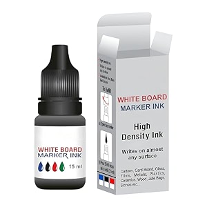 eduway whiteboard 15ml marker ink  compatible with all white board marker brands  smudge proof  easy to refill  office amp school stationery  pack of 1 black