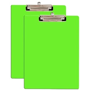 eduway wooden writingexam boardclipboard with back side whiteboard writing surface  lightweight mdf  heavy duty clip for office schoolhome college shop- greensize- 95x135 inchpack of 2