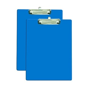 eduway wooden writingexam boardclipboard with back side whiteboard writing surface  lightweight mdf  heavy duty clip for office school home collegeshop- bluesize- 95x135 inchpack of 2
