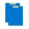 Eduway Wooden Writing/Exam Board/Clipboard with Back Side whiteboard Writing Surface – Lightweight MDF | Heavy Duty Clip for Office, School, Home, College,Shop- Blue(Size- 9.5x13.5 inch)(Pack of 2)