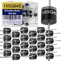 EEEEE 15SQ045 Schottky Diode (25pcs) 15A 15 Amp 45 Volt 45V Diode Axial Schottky Blocking Silicon Diodes