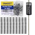 EEEEE 1N4007 Rectifier Diode 1A 1000 Volt 1000V IN4007 4007 Electronic Silicon Diodes Pack of 125