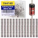 EEEEE 1N4148 Switching Diode (150pcs) 200mA 100V 100 Volt 200 MILLIAMP 0.2A IN4148 4148 Electronic Silicon Diodes