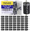 EEEEE 1N5408 Rectifier Diode (50pcs) 3A 1000V 3 AMP 1000 Volt IN5408 5408 Electronic Silicon Diodes