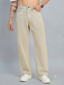 Eemway Slim Men Beige Jeans