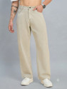 Eemway Slim Men Beige Jeans