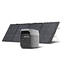 EF ECOFLOW Solar Generator Delta 3 with 220W Bifacial Panel, 1024Wh 1800W
