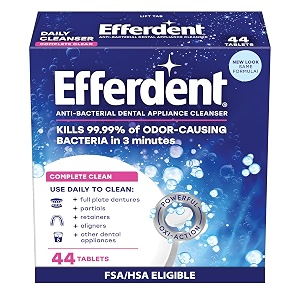 efferdent anti-bacterial denture cleanser tablets 40 count