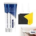 Efficient Drywall Repair Kit with Scraper, Wall Mending Agent White Spackle for Holes & Cracks, Fast Dry Wall Repair Paste for Dents, Tile Gap Filler, Complete Wall Repair Kit Indoor Outdoor (2Pcs)