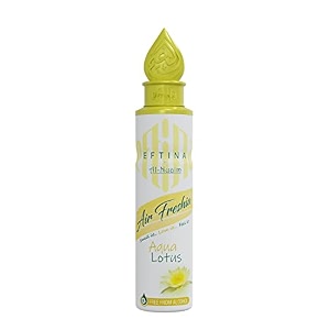 eftina by al-nuaim air freshener  alcohol free  room air freshener  a wave of freshness  250ml aqua lotus