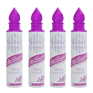 eftina daisy lavender air freshener - 250ml pack of 4 alcohol free air freshener room air freshner a wave of freshness