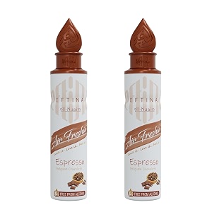eftina espresso air freshener - 250ml pack of 2 alcohol free air freshener room air freshner a wave of freshness