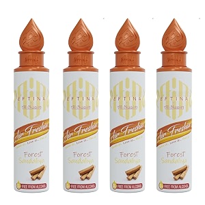 eftina forest sandaliya air freshener - 250ml pack of 4 alcohol free air freshener room air freshner a wave of freshness