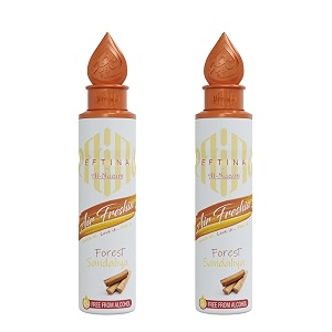 eftina forest sandaliya air freshener - 250ml pack of 2 alcohol free air freshener room air freshner a wave of freshness