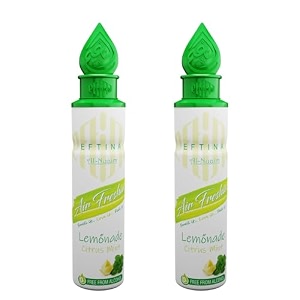 eftina lemonade air freshener - 250ml pack of 2 alcohol free air freshener room air freshner a wave of freshness