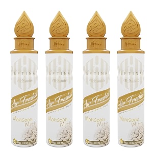 eftina mitti air freshener - 250ml pack of 4 alcohol free air freshener room air freshner a wave of freshness