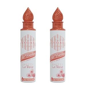 eftina rose air freshener - 250ml pack of 2 alcohol free air freshener room air freshner a wave of freshness