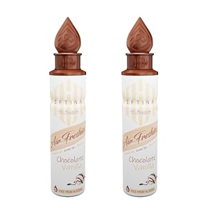 eftina vanilla air freshener - 250ml pack of 2 alcohol free air freshener room air freshner a wave of freshness