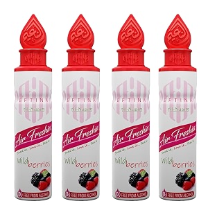 eftina wild berries air freshener - 250ml pack of 4 alcohol free air freshener room air freshner a wave of freshness