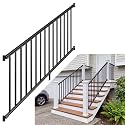 Egadis 1 Pack 36 in x 7 ft Modular Aluminum Stair Railing Kit Without Post
