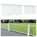 Egadis 36 in x 8 ft Modular Aluminum Porch and Deck Railing Kit, White