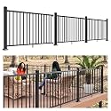 Egadis 3 Pack 42 in x 6 ft Aluminum Porch and Deck Railing Kit with 4 Post
