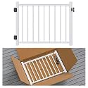 Egadis 36in x 4ft Aluminum Deck Gate Kit, ASTM E985 Tested, Welded, White
