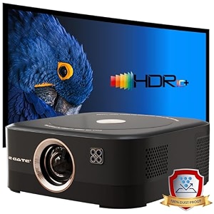 e gate atom 7x c-type usb fully automatic projector 4k ultra hd  brightest 700 iso  native 1080p  android 12 netflix prime livetv 100 free channels  usb-hdmi arccec  hdrhlgwifi6 egate