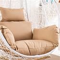 Egg Chair Cover, Chairs Cushion Replacement, Waterproof Cushions Covers, Perfect for Outdoor Patio Garden, No Filler(L)