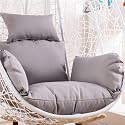 Egg Chair Cover, Chairs Cushion Replacement, Waterproof Cushions Covers, Perfect for Outdoor Patio Garden, No Filler(N)