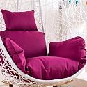 Egg Chair Cushion Cover Replacement, Hanging Basket Seat Cushions Covers, with Zipper for Easy Removal and Washing(O)