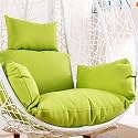 Egg Chair Cushion Cover Replacement, Hanging Basket Seat Cushions Covers, with Zipper for Easy Removal and Washing(B)