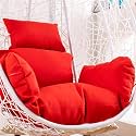 Egg Chair Cushions Cover Hanging Swing Chair Cushion Pads Cover Hanging Basket Chair Seat Cushion Replacement Cover(M)