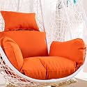 Egg Chair Cushions Cover Hanging Swing Chair Cushion Pads Cover Hanging Basket Chair Seat Cushion Replacement Cover(F)